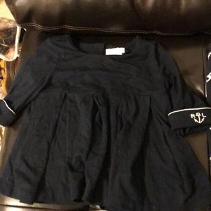 Navy Blue and white Ralph Lauren outfit 12 months